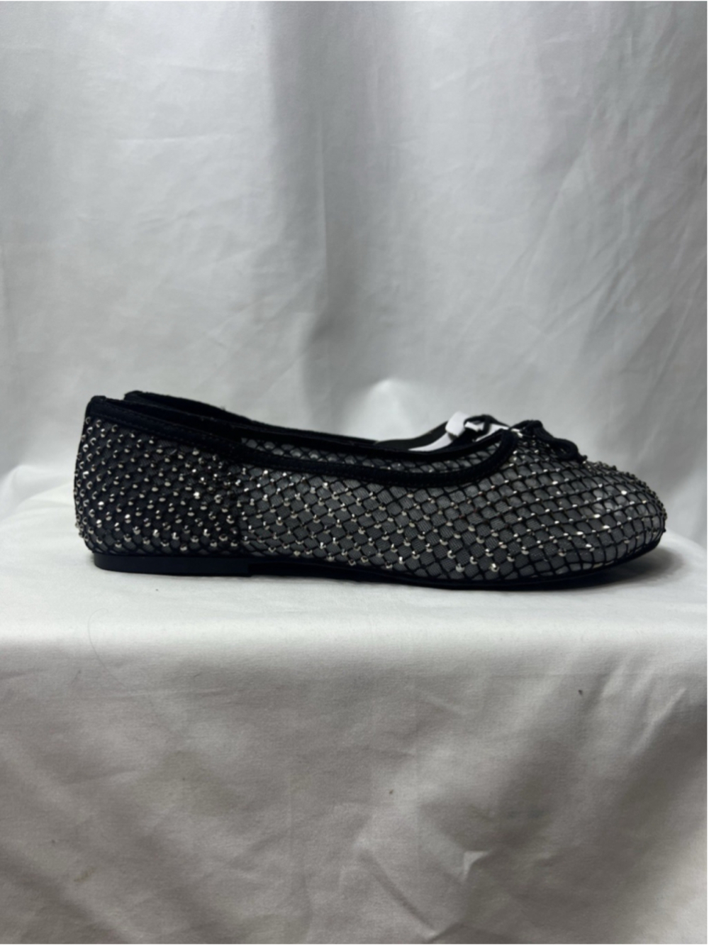 Torrid Women’s Black Embellished Mesh Ballet Flat 10.5WW Casual Party Festive - Picture 5 of 10